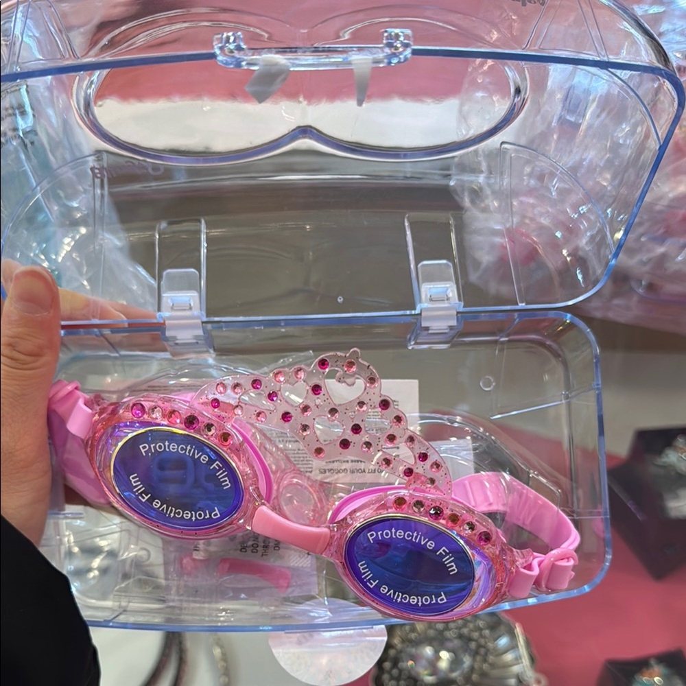 Bling2o pink crown swim goggles